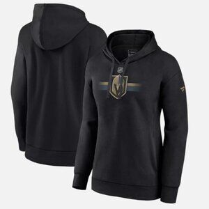 NHL Women's Vegas Golden Knights Authentic Pro Black Pullover Hoodie